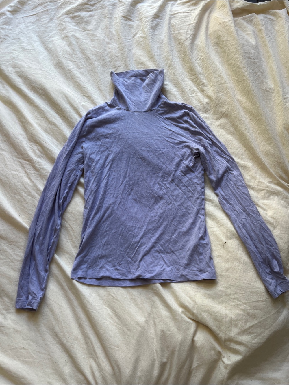 J.Crew Light Purple Women's Long-Sleeve Turtleneck Top